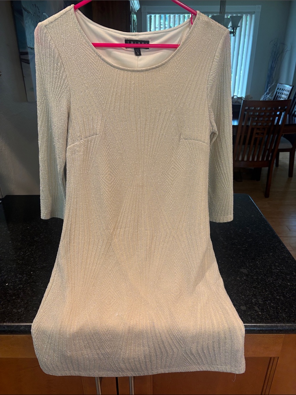 Trixxi Soarkly Gold Stretchy Dress